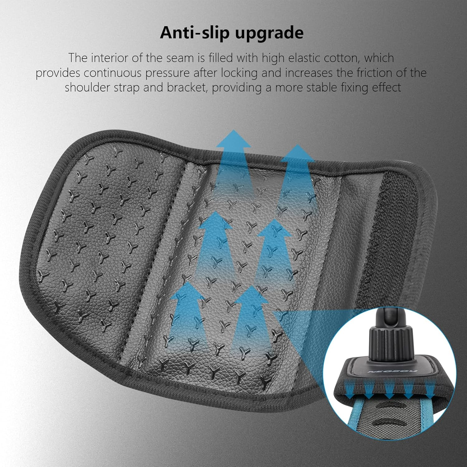 NEOSOU 360 Backpack Mount with Magnetic Quick Release Base for DJI Action 5 Pro Action 4 Action 3 Accessories, Bag Belt Shoulder Strap Holder Attachment for DJI Osmo Action Camera - For Dji Pocket 3 image number 3