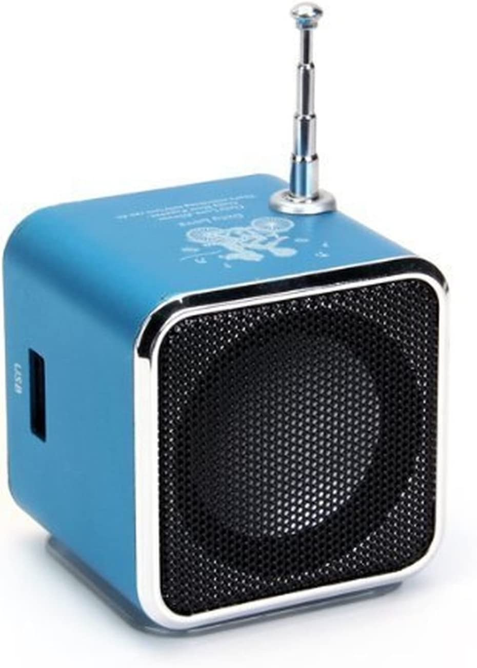 Portable Mini Stereo FM Radio MP3 Bluetooth Speaker Music Player Support Micro SD/U Disk/Pc - Black image number 5