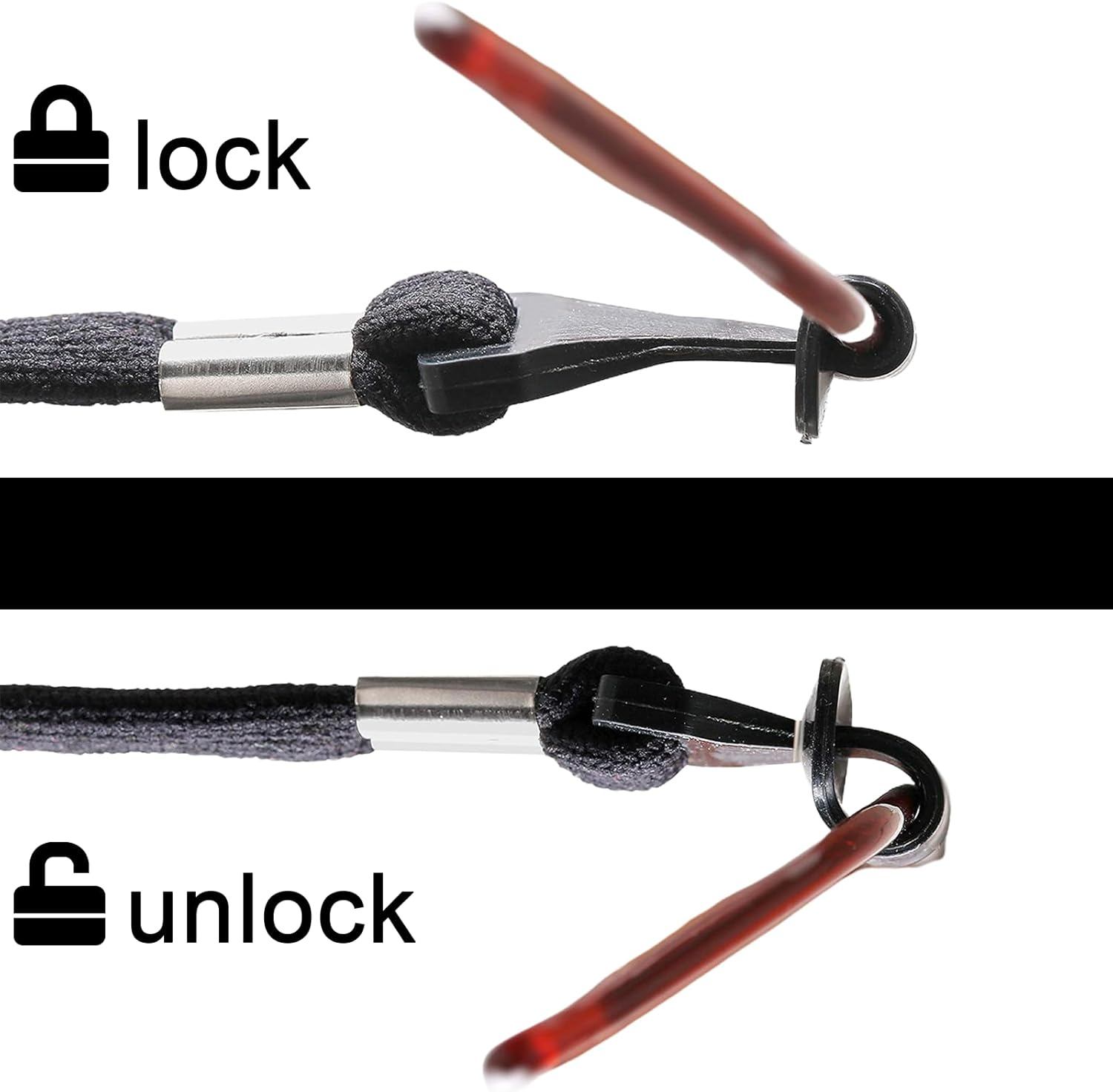 4Pcs Glasses Chain, Sunglasses Chains, Glasses Straps for Men and Women Chain Cord Eyewear Retainer image number 1