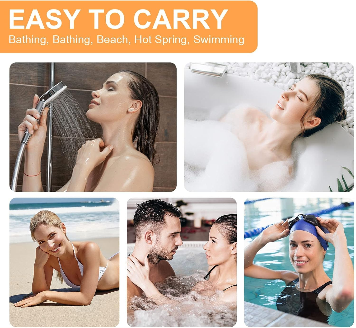 Yiclick Korean Exfoliating Gloves 2 Pcs, SPA Exfoliator Scrub for Bath Shower Exfoliation Mitt, Body Scrubber Exfoliator, Dead Skin Remover Mitt for Women Men, Brush Sponge Loofah (Red) image number 2