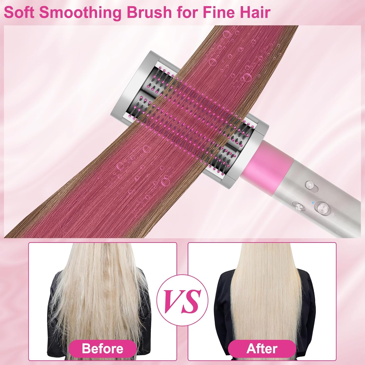 ZEPHBLOW Soft Smoothing Brush Replacment for Dyson Airwrap, Hair Stying Drying Comb for Fine Hair to Smoothing and Straight, Replacement Attachment for Part No.971891-05 image number 6