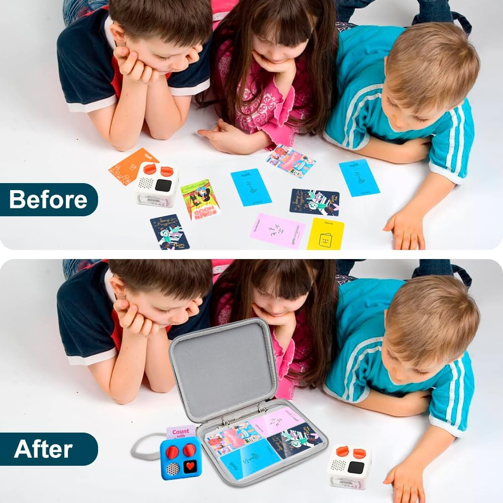 Audio Card Storage Case Compatible with Yoto, 80 Pockets Case for Mini Audiobook Cards, Portable Yoto Card Holder, Travel-Friendly Card Binder for Kids (Animals) image number 1