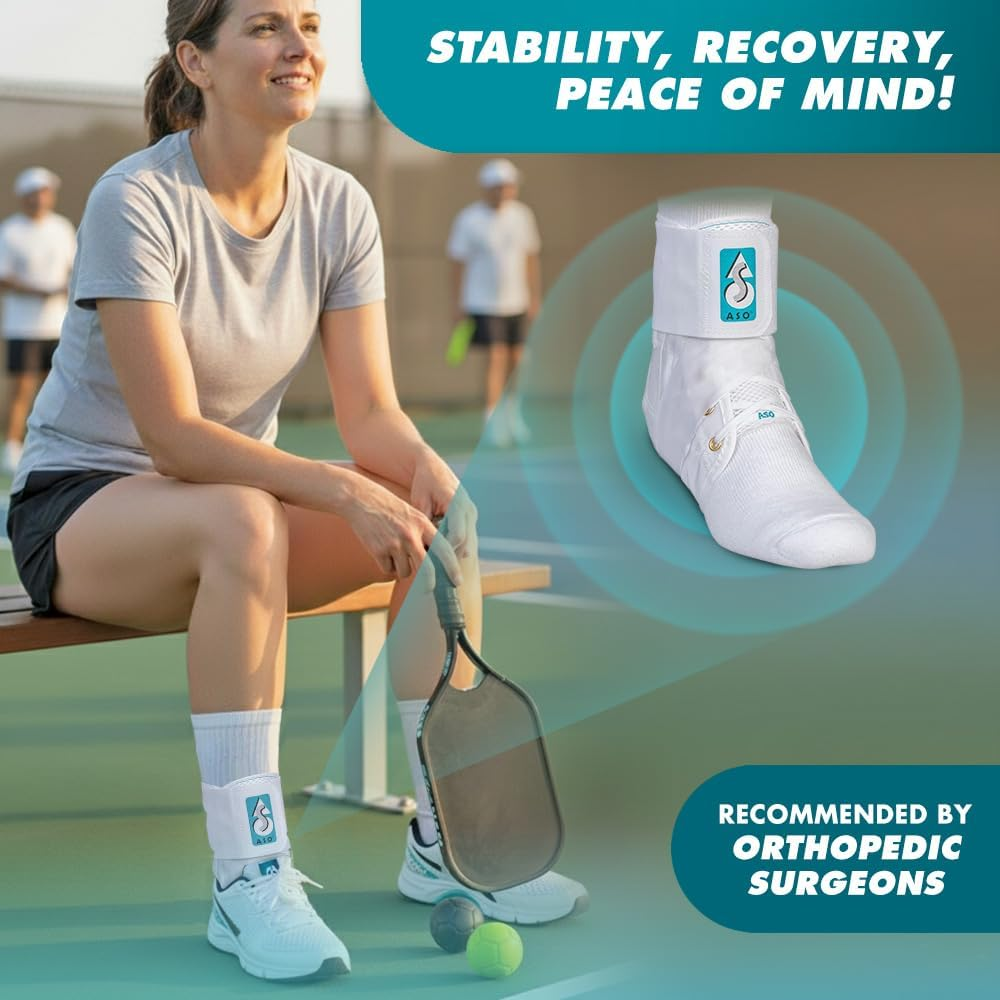 Med Spec ASO Ankle Stabilizer, White, X-Small image number 2