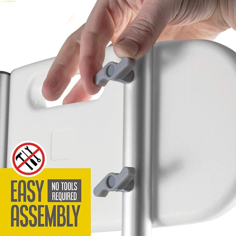 Shower Chair with Back Removable - Shower Chair Platform Anti-Slip Shower Bench, Adjustable Shower Seat for Seniors, Elderly, Handicap, Disabled, White image number 2