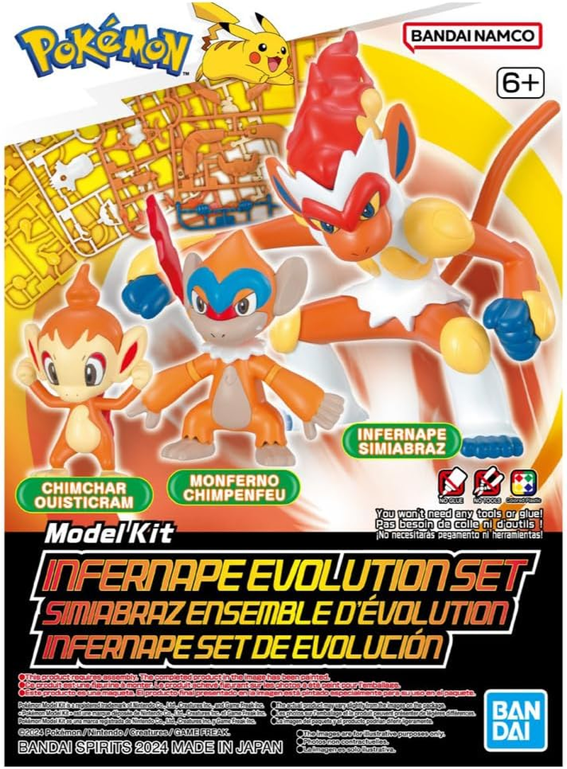 BANDAI Hobby Pok&eacute;mon Model Kit INFERNAPE Evolution Set image number 1