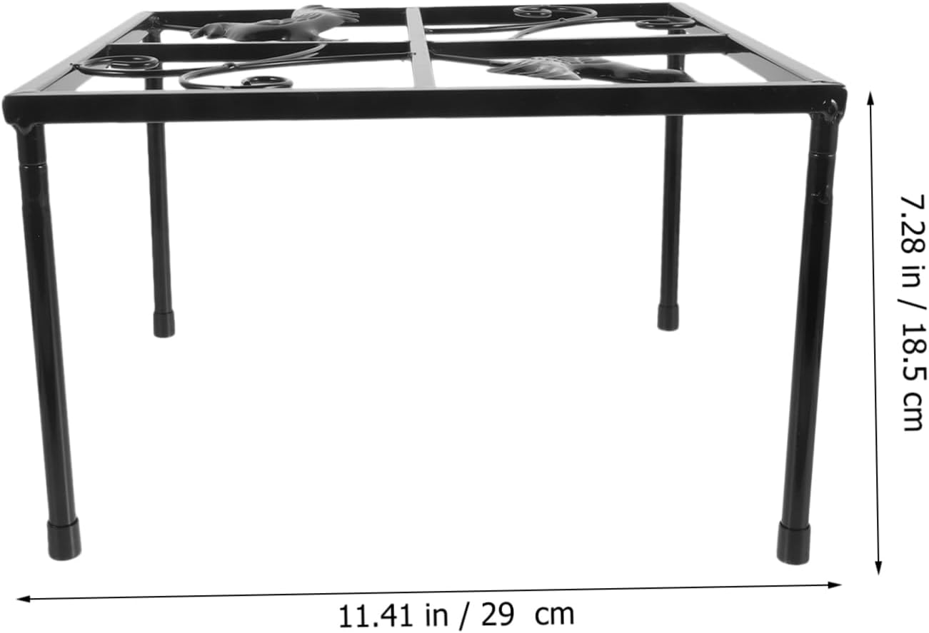 VANZACK Chicken Water Feeder Holder Chicken Feeder Holder Coop Feeder Holder Metal Feeder Stand Waterer Stand Metal Chicken Feeder Metal Stand for Waterer Metal Waterer Holder Iron image number 6