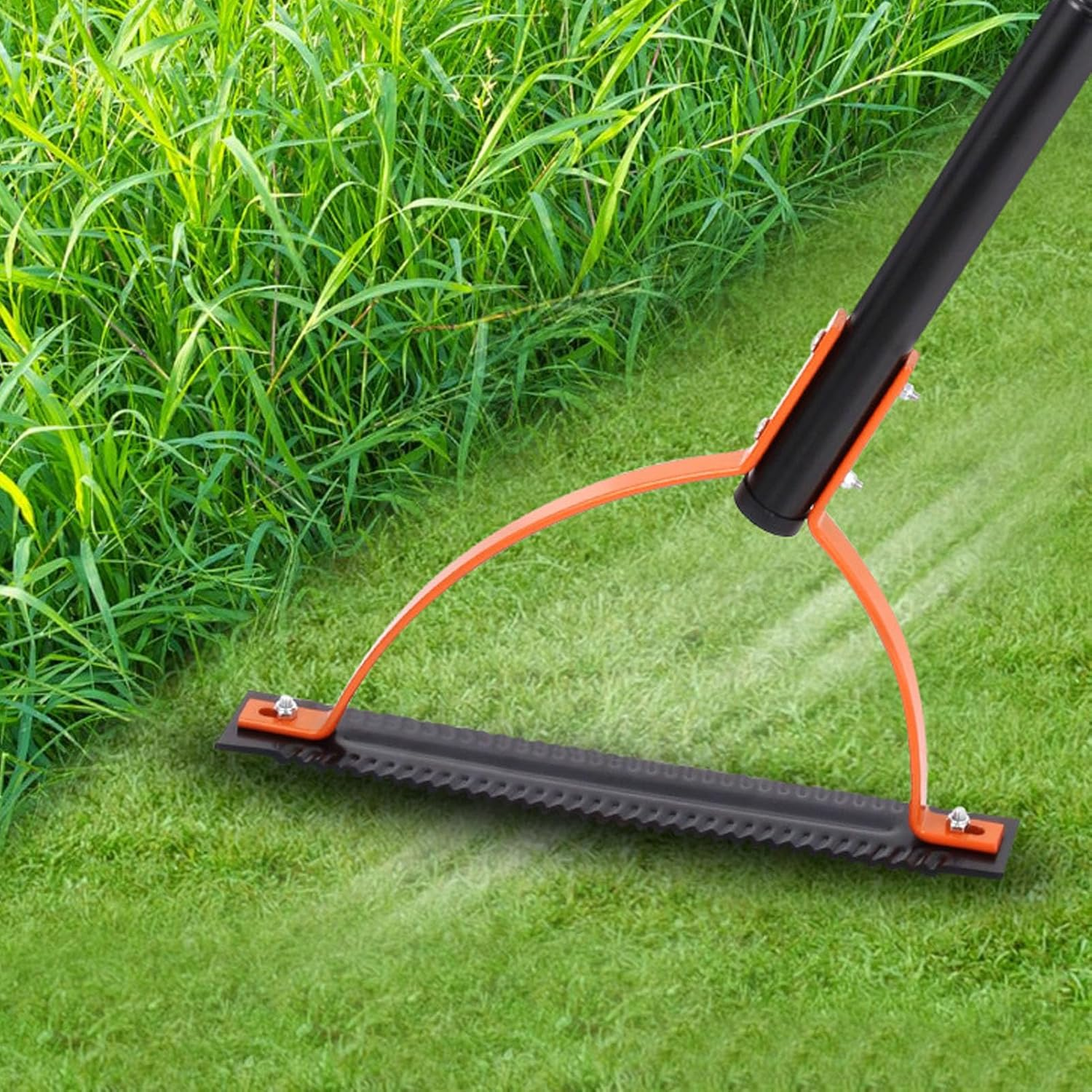 Weed Grass Cutter with Double Edged Blade, Steel Manual Grass Whiprass Whip, Long Handle Weed Whacker, Manual Weeders, Weeds Cutting Hand Tool for Garden, Yard, Field, Ditches (3 image number 1