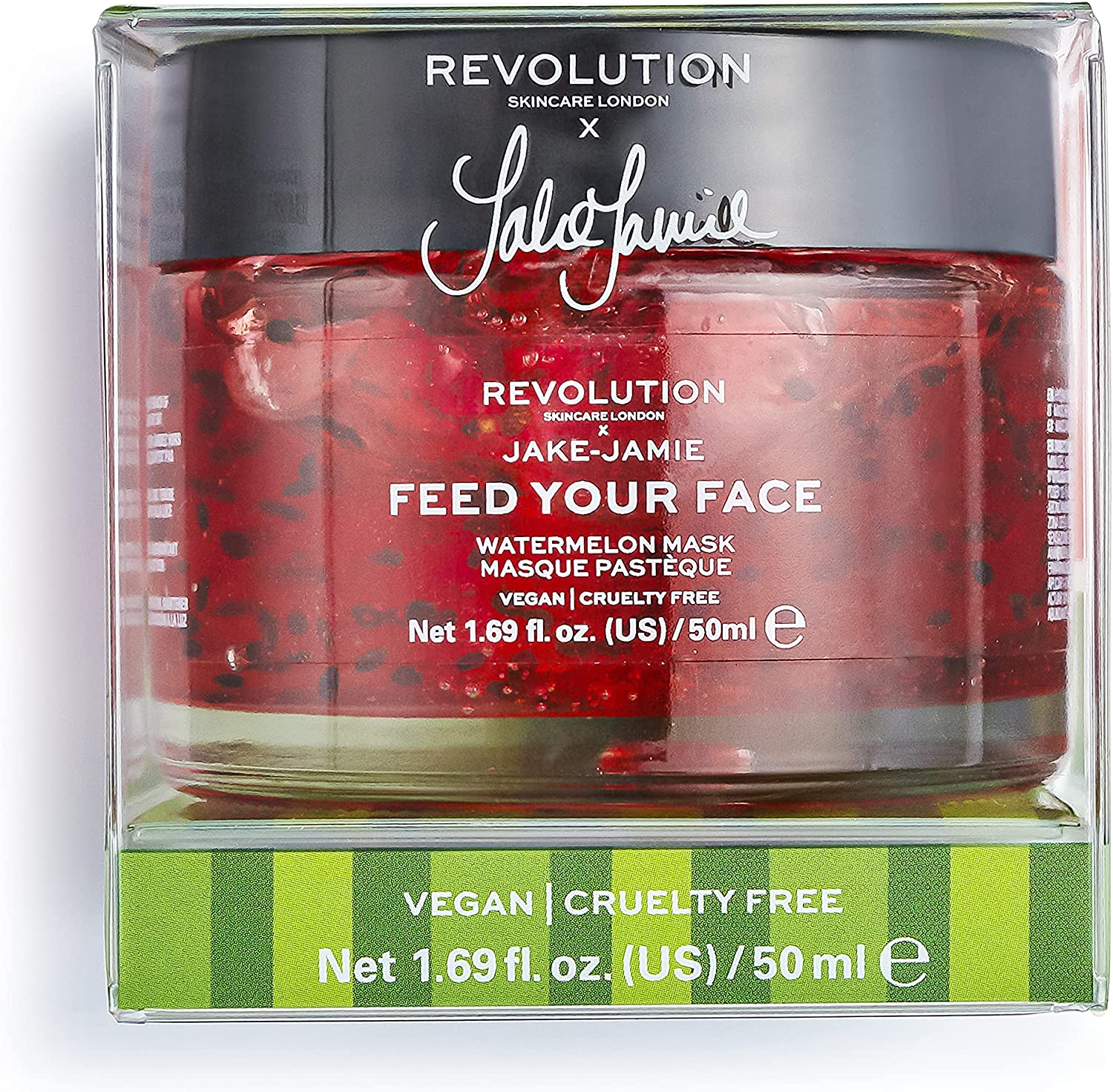 Revolution Skincare X Jake Jamie Watermelon Hydrating Face Mask, Coconut, 50 Ml image number 1