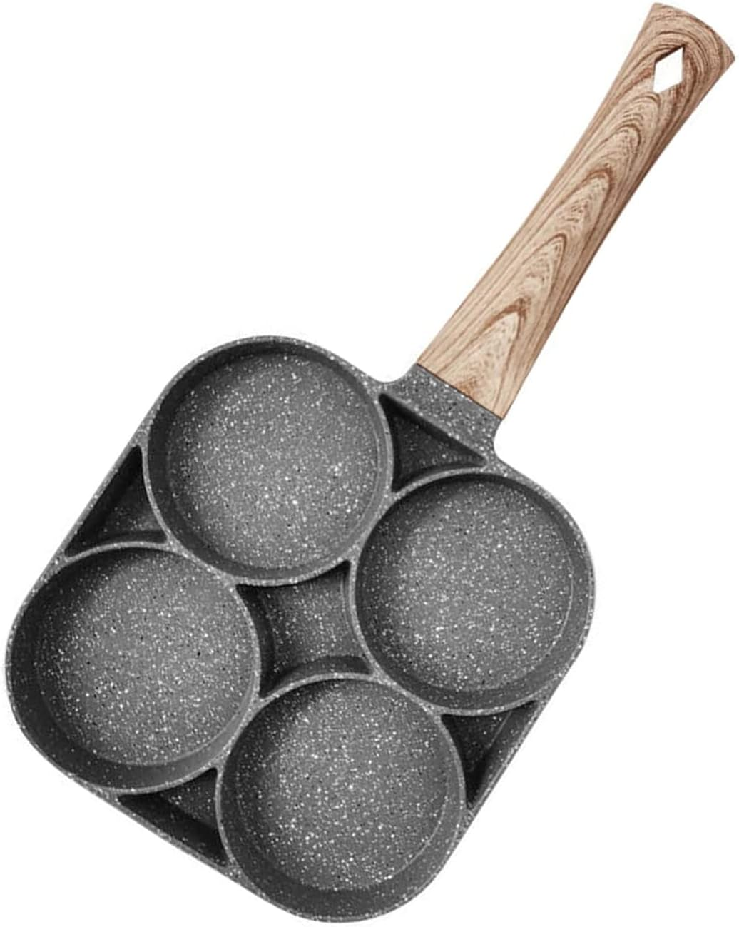 4 Cup Fried Egg Pancake Burger Pan Non Stick Breakfast Egg Pan Cookwares Compatible with All Heat Sources image number 6