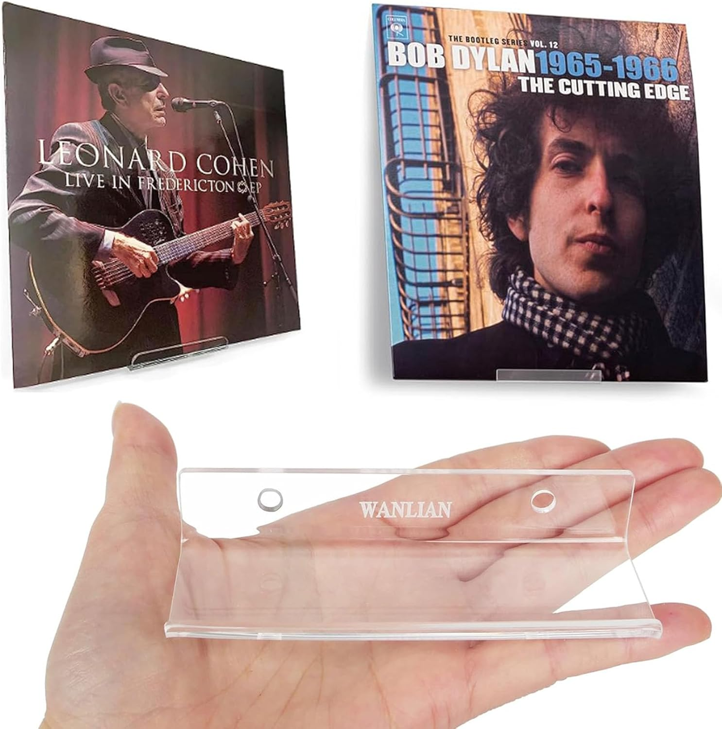 Acrylic Record Album Holder Shelves, 3.94 Inchclear Acrylic Album Record Holder Display Shelf, Vinyl Record Shelf Wall Mount, Display Your Daily LP CD Collection image number 5