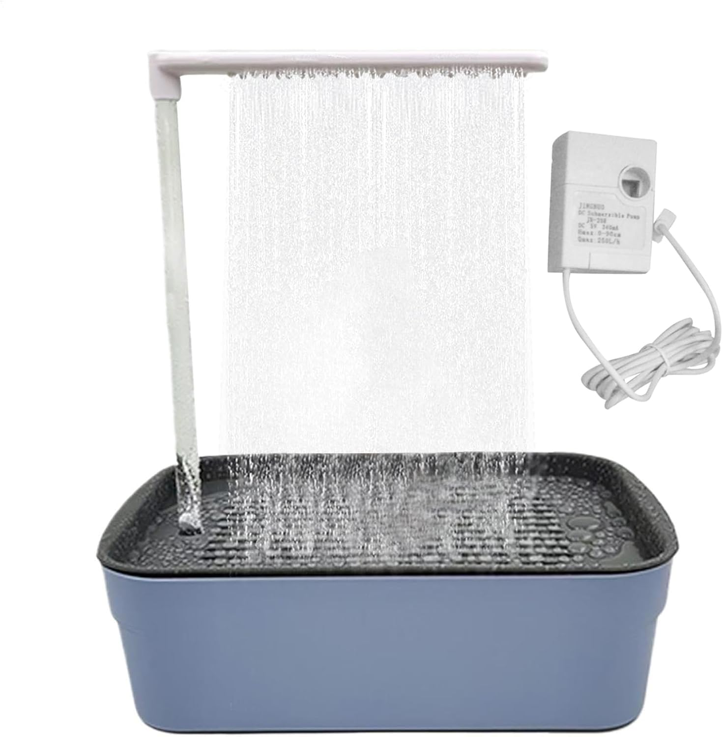 Bird Bath Fountain &ndash; Pet Splash Toy, Auto Water Pool | Quiet Indoor Fountain Pets Basin, Removable Dish Parrots Accessory for Birds Small Pets Animals Families Lovers Parrots Finches Canaries image number 4