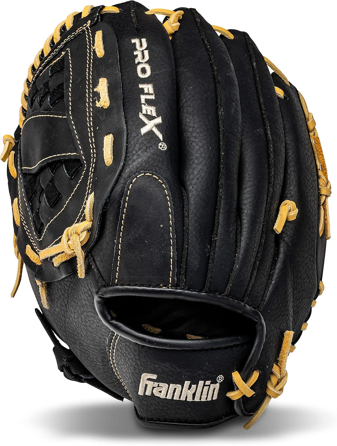 Franklin Sports Baseball Glove - Proflex Adult Baseball + Softball Glove - Baseball + Fastpitch Softball Outfield Mitt - Left Handed Throw + Right Handed Throw