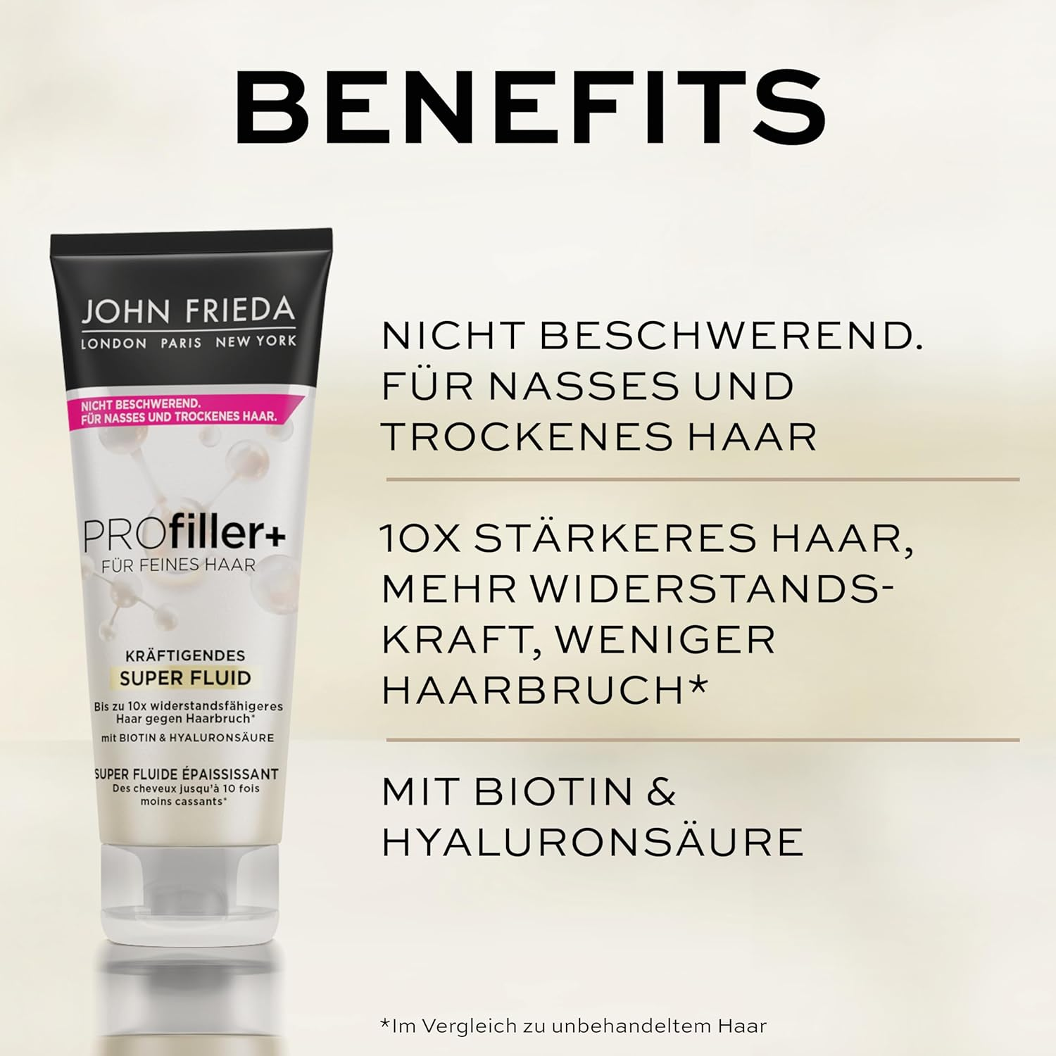 John Frieda Profiller+ Strengthening Super Fluid - Content: 100 Ml - Hair Type: Fine, Thin