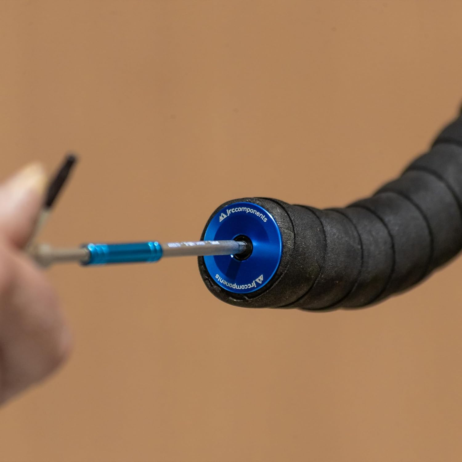 JRC Components Aluminum Handlebar Bike Bar End Plugs for Bicycles | Pack of 2 Handlebar Plugs - Bike Bar End Grips | Mountain Bike Bar End Caps for Road Bikes - Premium Bike Handlebar Caps [Gold] - Blue image number 6