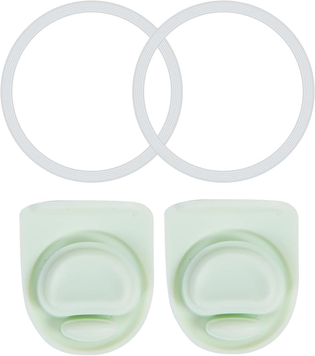 2 Pcs Replacement Stopper and 2 Pcs Silicone Lid Seal Ring for Owala Freesip Water Bottle 24/32/40 Oz, Bpa-Free Seal Bottle Cap Mouth Stopper Gasket Silicone Plug Accessories