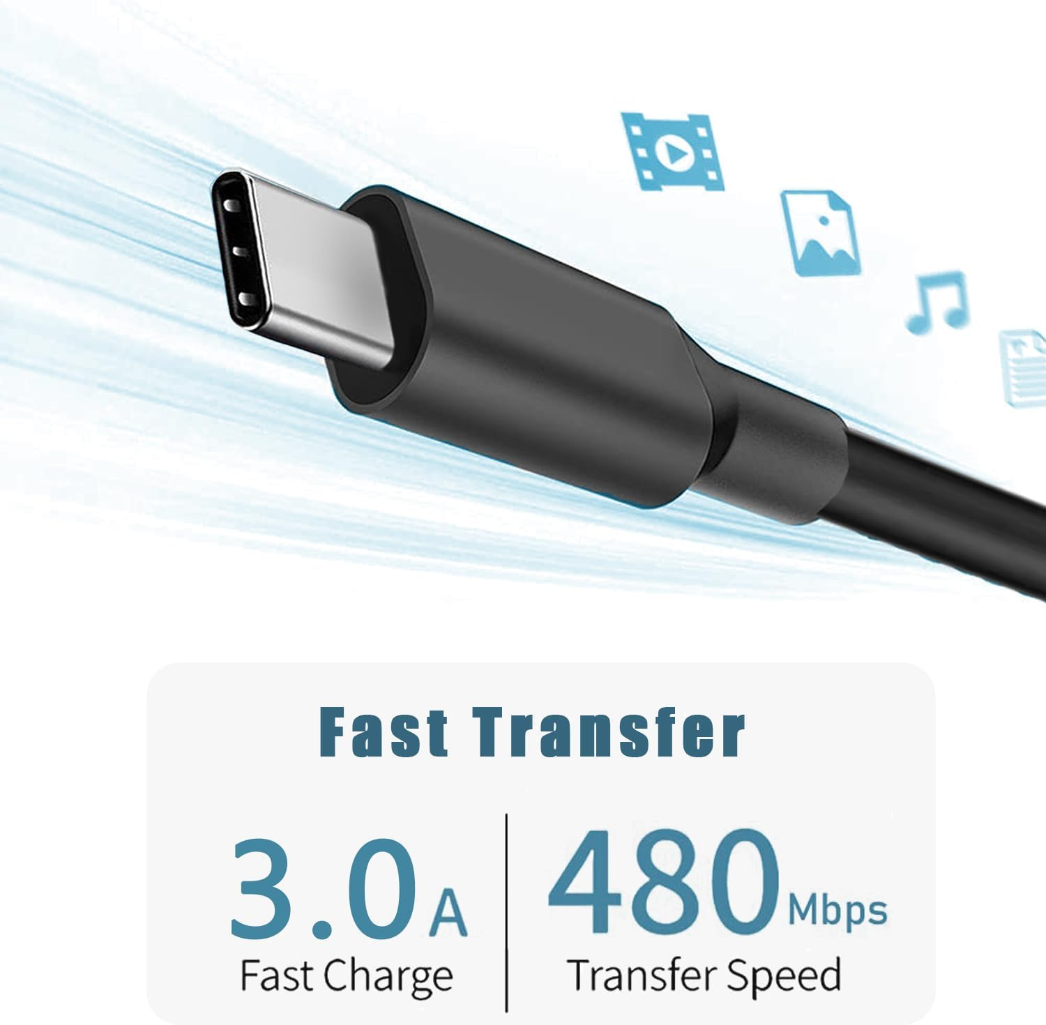 USB C Charger for Samsung Galaxy A17 A07 A26 A16 A06 A15 A14 5G A13 A54 A03S A53 A23 A34 A24 A33 Android Samsung Phone 3.0A 10W Type C Fast Charger Charging Cable Cord 1.5M image number 3