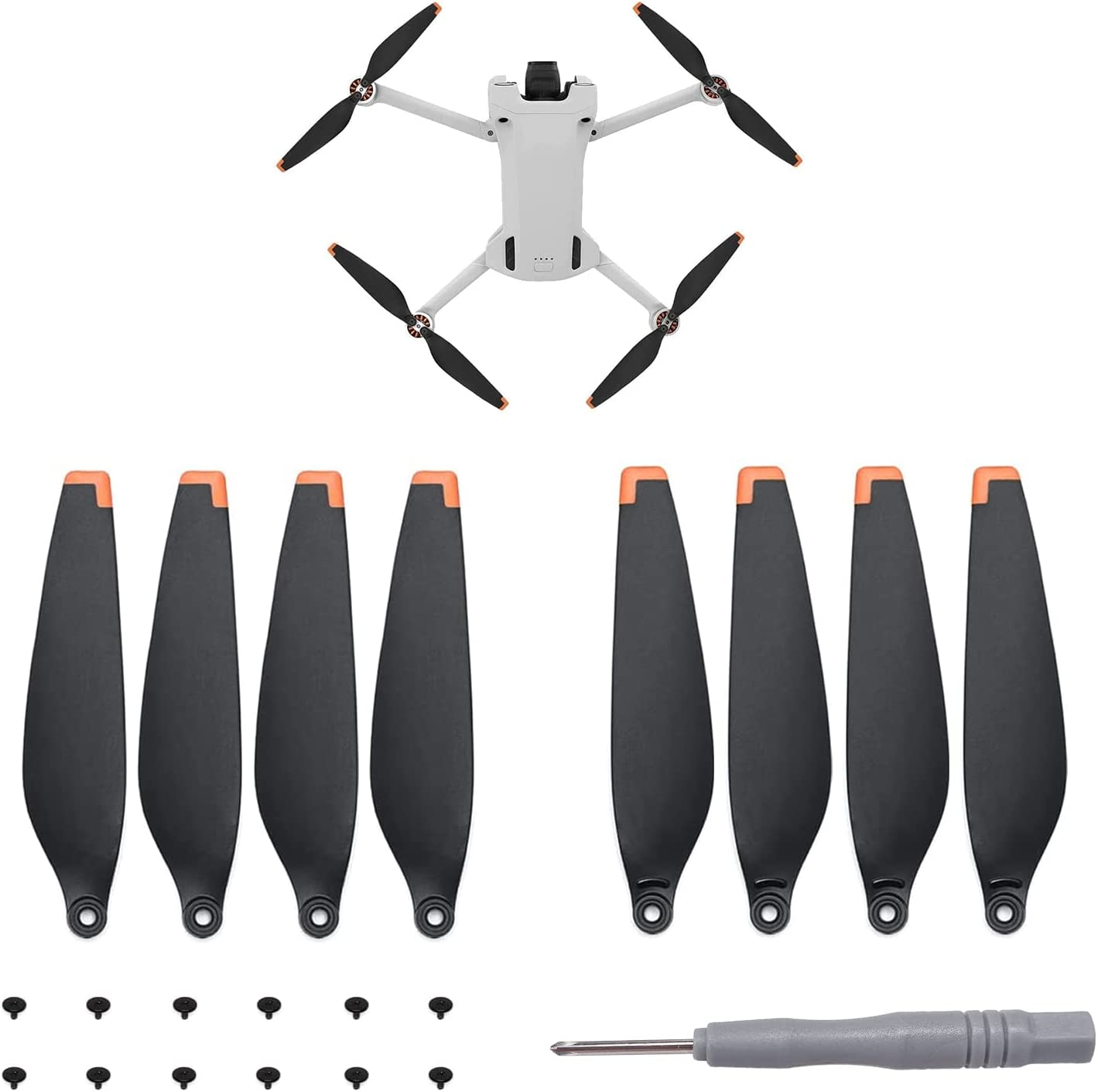 Drone Propellers for DJI Mini 4/3 Pro, Low-Noise Stable Blades, 8Pcs/Set image number 4