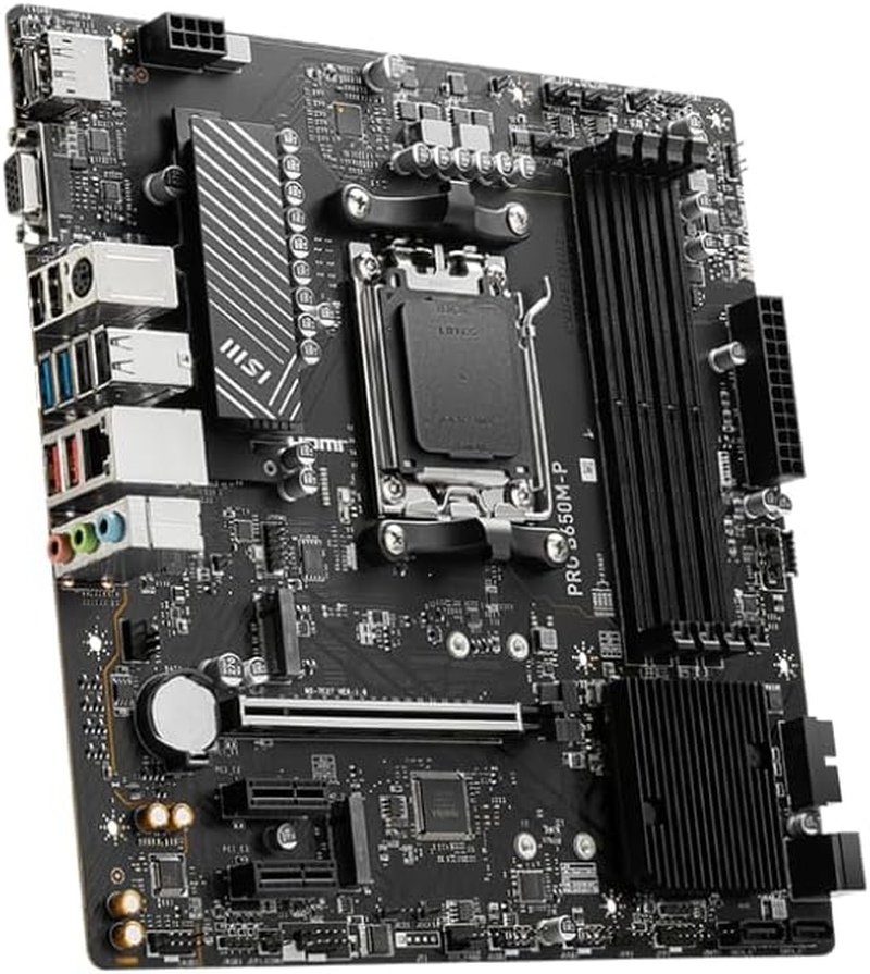 MSI PRO B650M-P Proseries Motherboard (AMD Ryzen 9000/8000/7000 Series Processors, AM5, DDR5, Pcie 4.0, M.2, SATA 6Gb/S, USB 3.2 Gen 2, HDMI/DP, 2.5Gbps LAN, Matx) image number 5