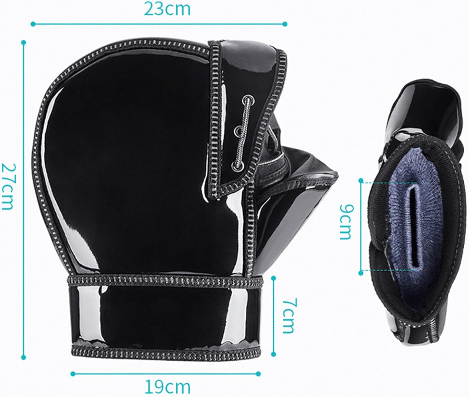 B-Qtech Handlebar Muffs Gloves, Motorbike Grip Handlebar Gloves Windproof Waterproof Outdoor,Atv Handlebar Covers for Motorcycles, Snowmobiles, Scooters, Mountain Bikes, for Men and Women image number 2