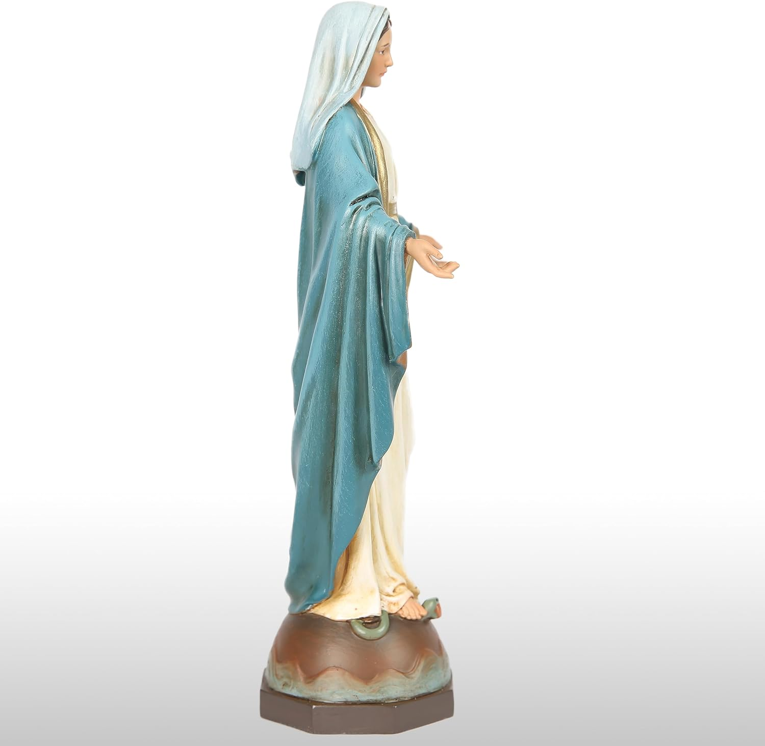 BC Catholic Our Lady of Grace Statue, Holy Mother Virgin Mary Figure, Religious Gfit of Home Decor, 7 Inch H, Hand Painted by Buildclassic (Elegant) image number 3