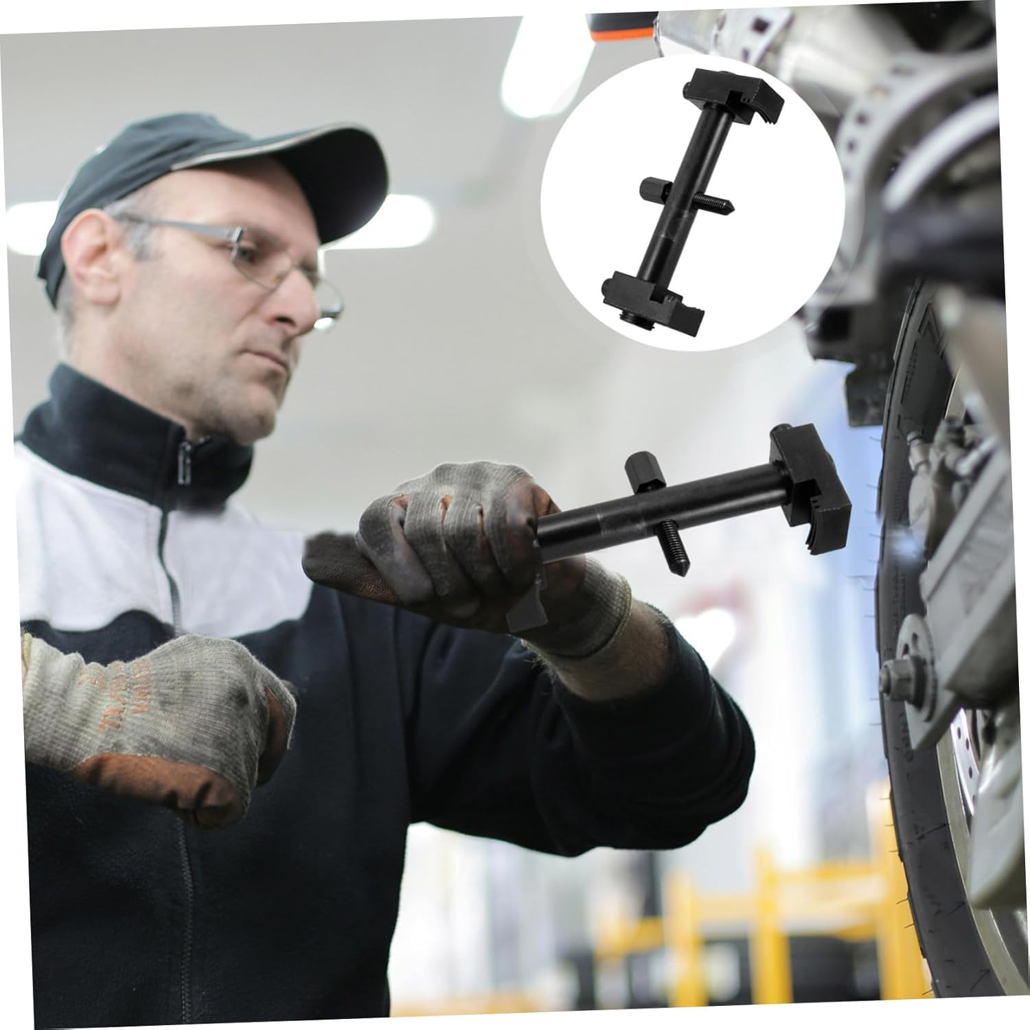 OSOLADY Crankshaft Pulley Removal Tool with Pulley Puller Anti-Slip Precision Engineering Gear for Automotive Timing Belt Maintenance and Engine Repair