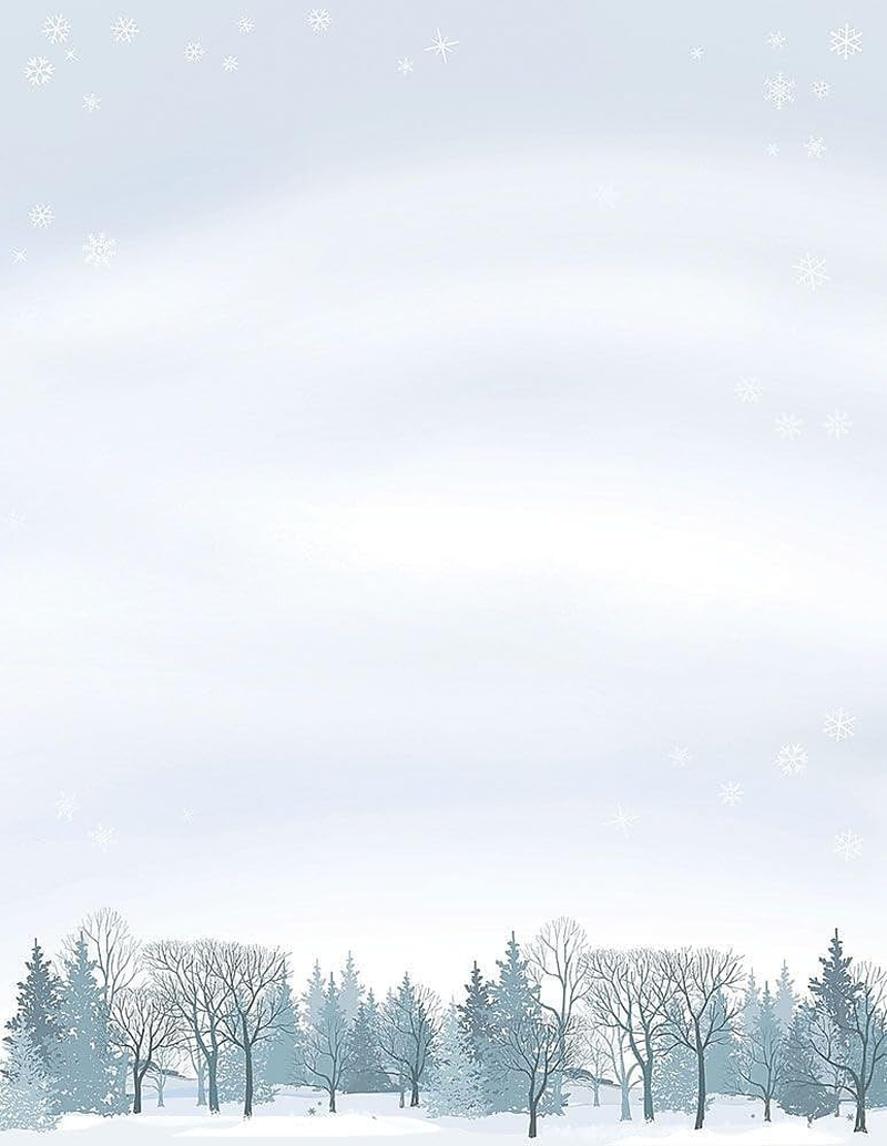 Great Papers! Winter Wonderland Letterhead, 80 Count, 11" X 8.5" (2015101) image number 5