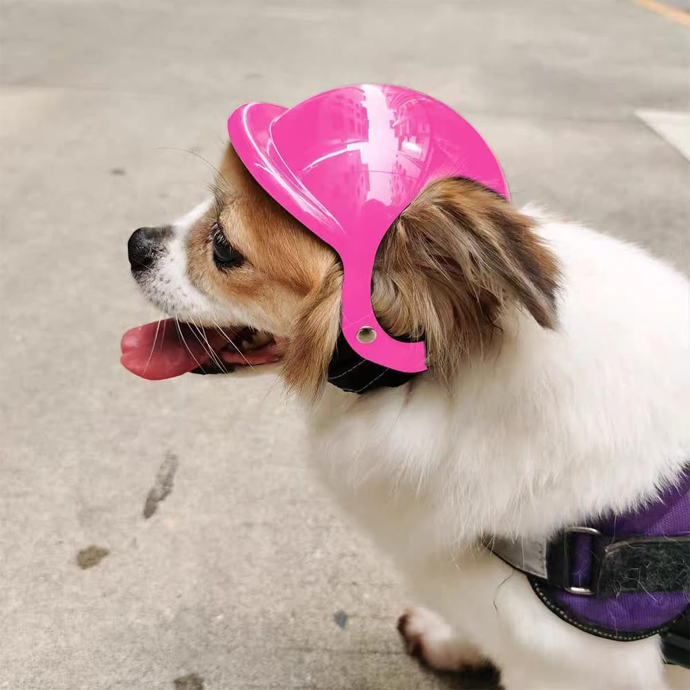 2 Pack Dog Helmet &ndash; Adjustable Pet Motorcycle Helmet with Ear Holes for Small, Medium, Large Dogs &ndash; Windproof, Anti-Dust, Durable Dog Hat for Outdoor Riding image number 6