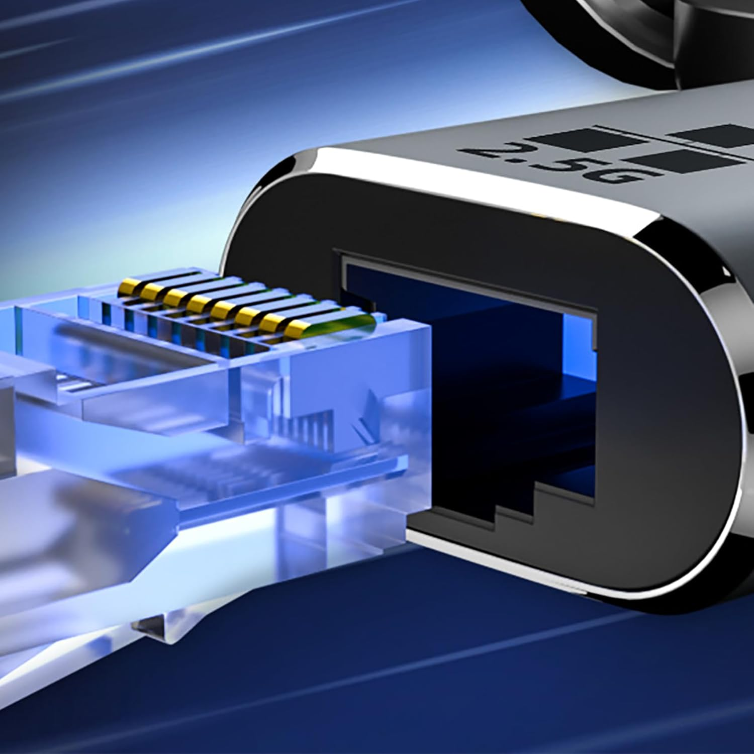 Tunghey USB-C to Ethernet Adapter 2.5 Gigabit, Blazing Fast Network Adapter 2.5G (Thund-Erbolt 4/3 Compatible), Sturdy Aluminum USB 4 to RJ45 Adapter, for Ma-Cbook Pro/Air, Laptops, PC, and More