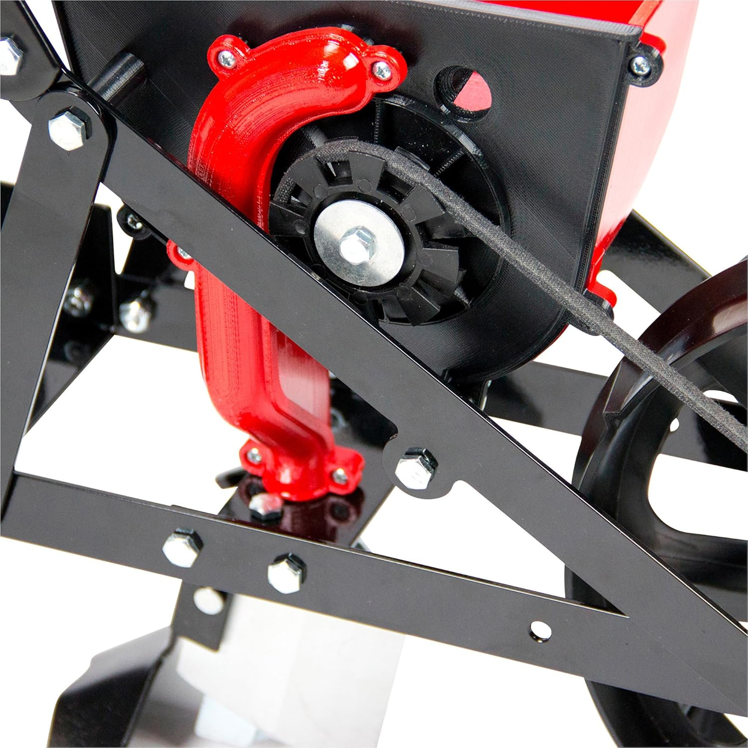 Chapin 8701B Garden Push Seeder Planter with 6 Seed Plates for up to 20 Varieties of Seeds, Zinc Plow Blade, Row Marker, Powder Coated Steel Frame, Red/Black image number 4