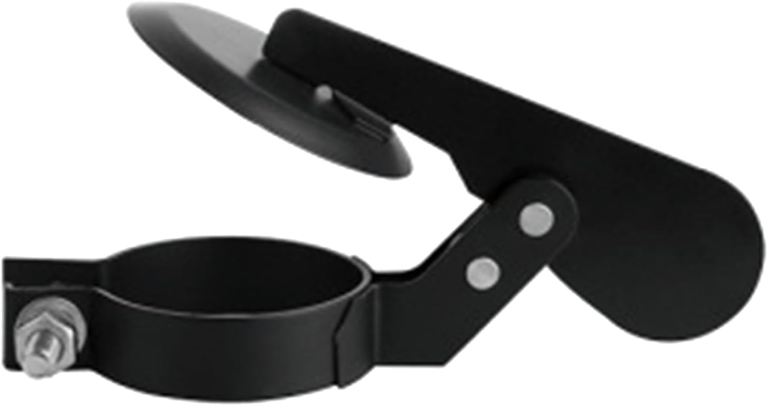 Tractor Exhaust Weather Flap, Carbon Steel Waterproof Muffler Cover, Black Wear Resistant Rain Cap, User Friendly Panel to Prevent Moisture and Debris, Ideal for Tractors, Trucks