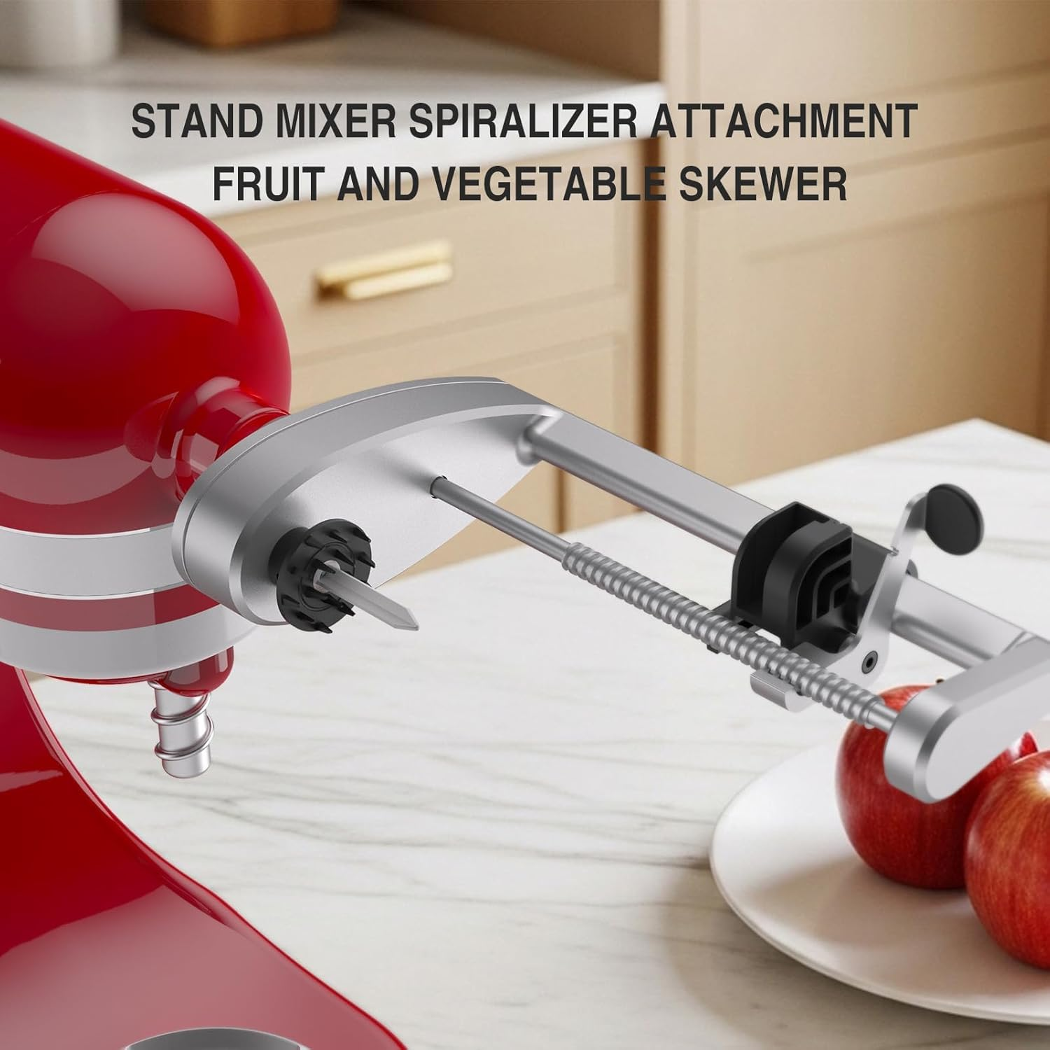 Fruit and Vegetable Skewer for Stand Mixer Spiralizer Attachment image number 2