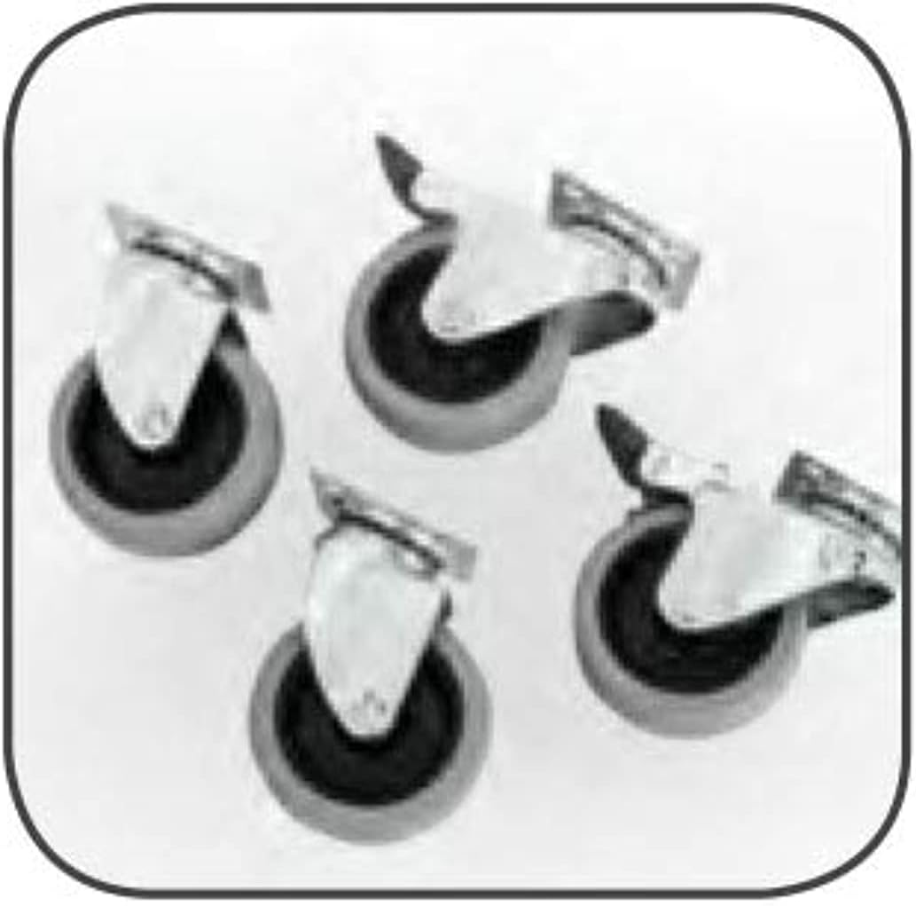 MP Bergamo ZEEZ Bracco 4, 5 & 6 Travel Carrier Wheels, Grey image number 2