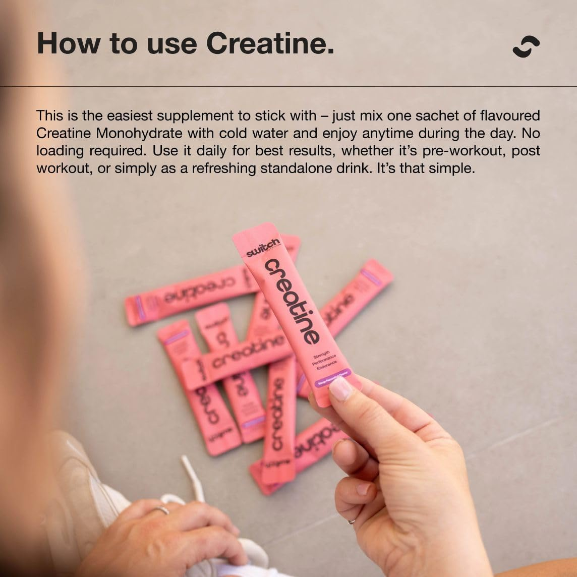 Switch Nutrition Flavoured Creatine Sachet Box, 20 Sachets, Assorted Flavours, Creatine Monohydrate, 5G per Serve, Supports Strength and Power image number 4