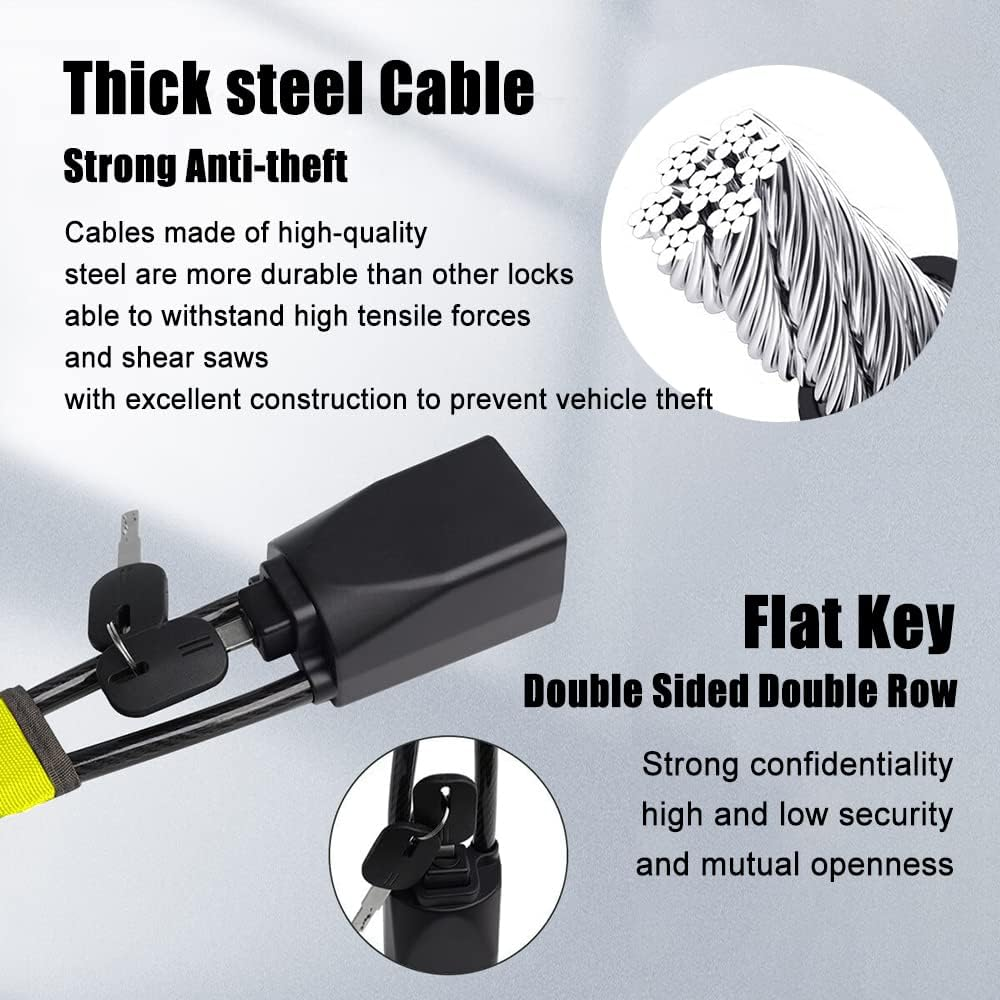 ASUBHA Steering Wheel Lock, anti Theft Car Device, Seat Belt Lock, Universal Fit for Most Vehicles, Suvs image number 1