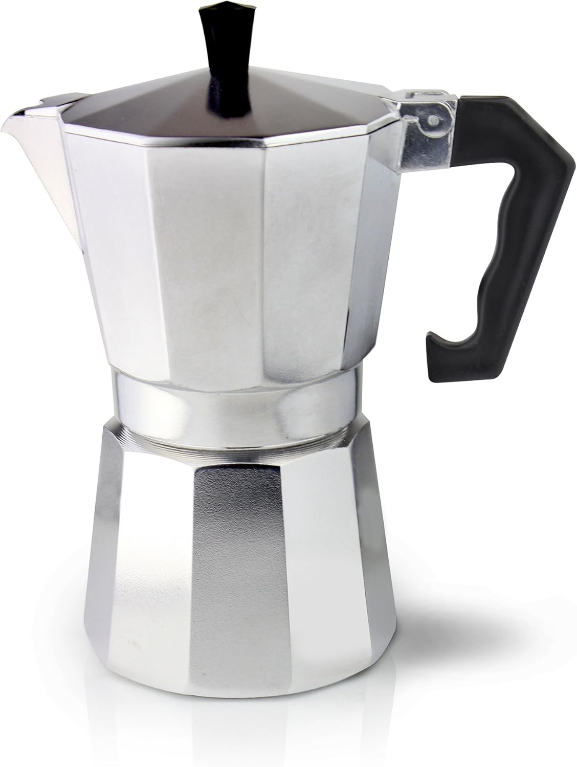 Cafe Ole 12-Cup Italian Style Aluminium Espresso Coffee Maker, Silver, 480 Ml image number 6