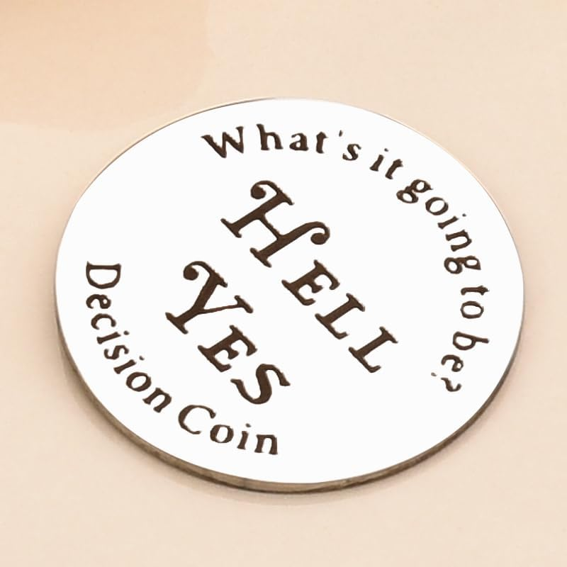 Yes or No Challenge Decision Coin Decision Maker Coins Birthday Christmas for Women Men Lunky Destiny Flip Coins Decision Gifts for Family Friend image number 5