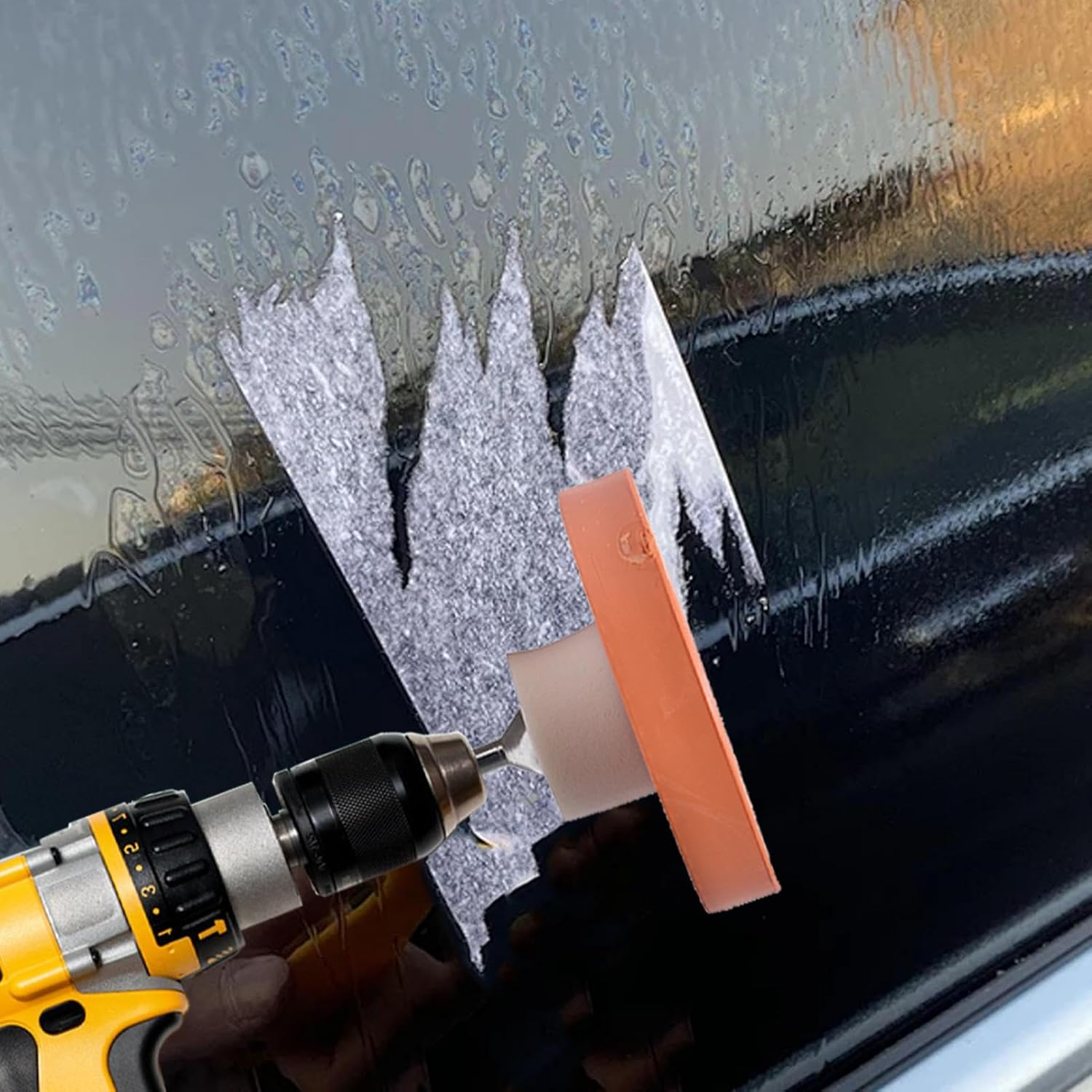 Decal Rubber Wheel, Adhesive Removal Wheel, 4 Inch Rubber Wheel for Drill | Decal Removal Tool, Glue Remover for Body Stickers, Rimu image number 2