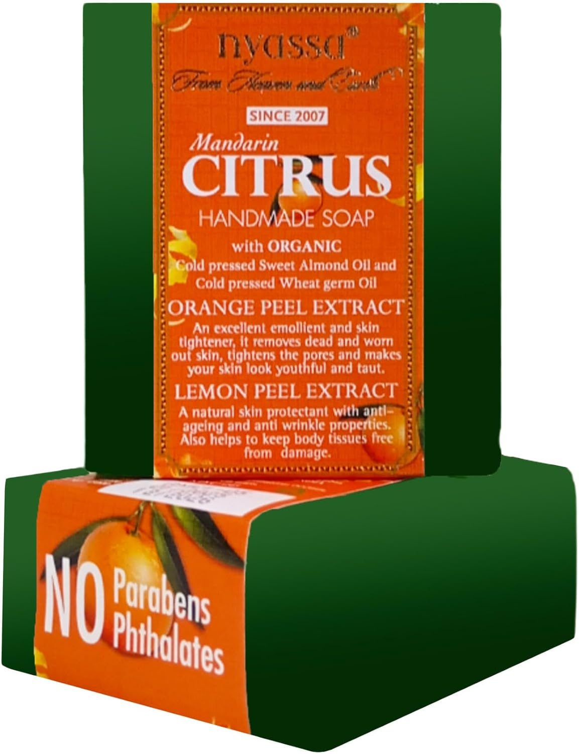 Nyassa Mandarin Citrus Handmade Soap 150 Gm image number 1