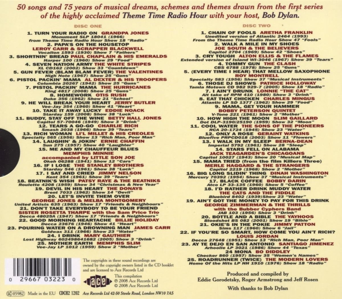 Theme Time Radio Hour with Your Host Bob Dylan / Var