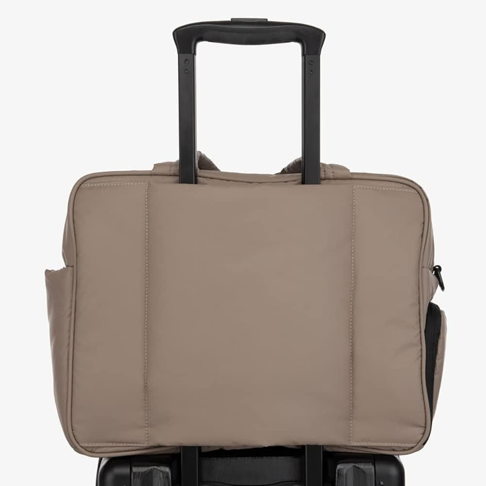 Zolyet Travel Duffel Bag Overnight Bags for Women Puffer Gym Tote Bag Carry on Duffel Bag Week Bag with Shoe Compartment Camel - Camel image number 3