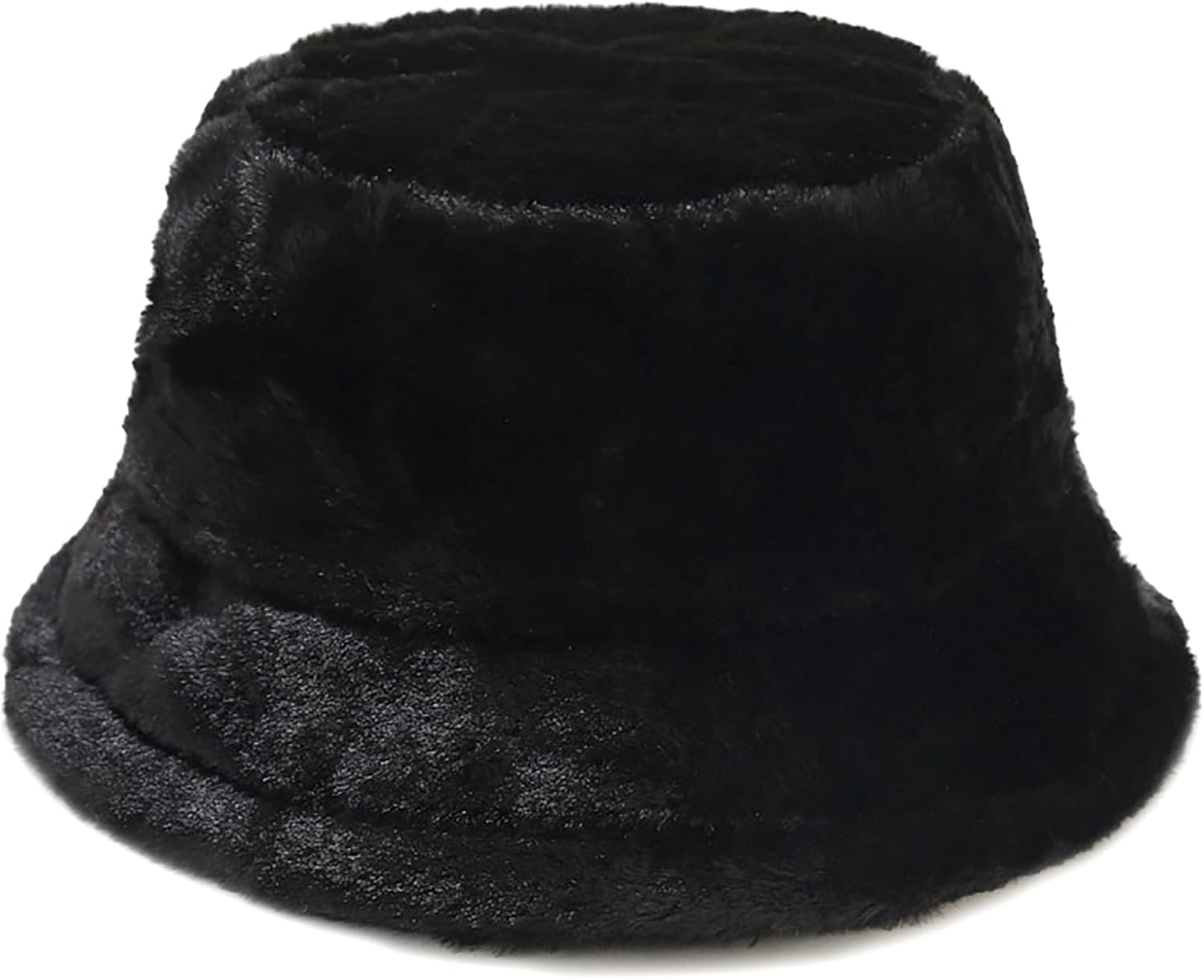 XYIYI Furry Bucket Hat Fluffy Winter Warmer Fisherman Cap for Women image number 4