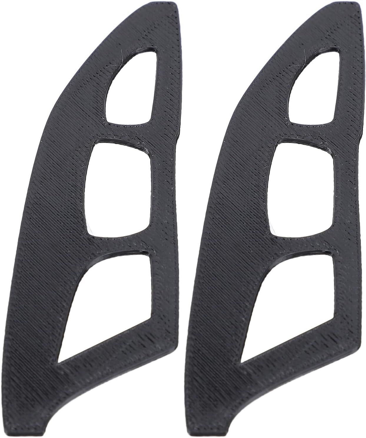 YUYTE Eyeshadow Stencil, Reusable Eye Make-Up Tool, 2 Pieces, Crescent Shape with Ruffled Edge for Delicate, Bold Eyes, Looks Friendly