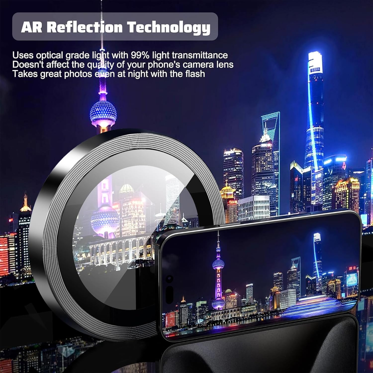 Lemxiee 4 Pack Tempered Glass Lens Protection Film for Samsung Galaxy Tab A11 & A9 8.7" HD Protection Camera Lens Protector - Samsung Galaxy Tab A11 Plus image number 4