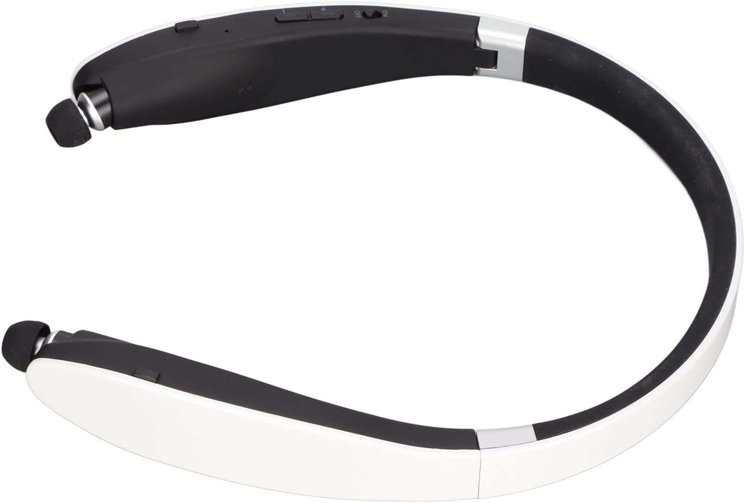 Gearwell Bluetooth Neckband Headphones, Wireless Headset with Mic and Retractable Earbuds, Foldable Bluetooth Earphones with Noise Cancelling Audio, for Hands Free Phone Calls and Music image number 1