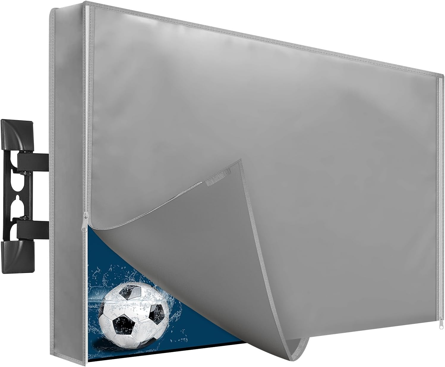 Outdoor TV Cover 41 to 43 Inch Weatherproof, Waterproof outside TV Covers Heavy Duty 600D Oxford TV Covers Outdoor TV Screen Protectors Shield with Zippers for Flat Screen Outdoor Tvs