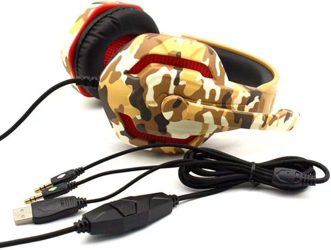 PRENDELUZ Professional Gaming Headphones Brown Camouflage image number 1