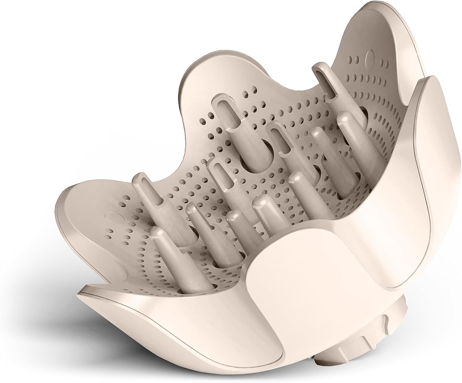 Shark XSKHD3DA Speedstyle Defrizzfast Diffuser, Attachment for Shark Speedstyle Blow Dryers, Styling Tool for Wavy, Curly, & Coily Hair, Define Natural Curls, Extendable Prongs, Stone image number 2