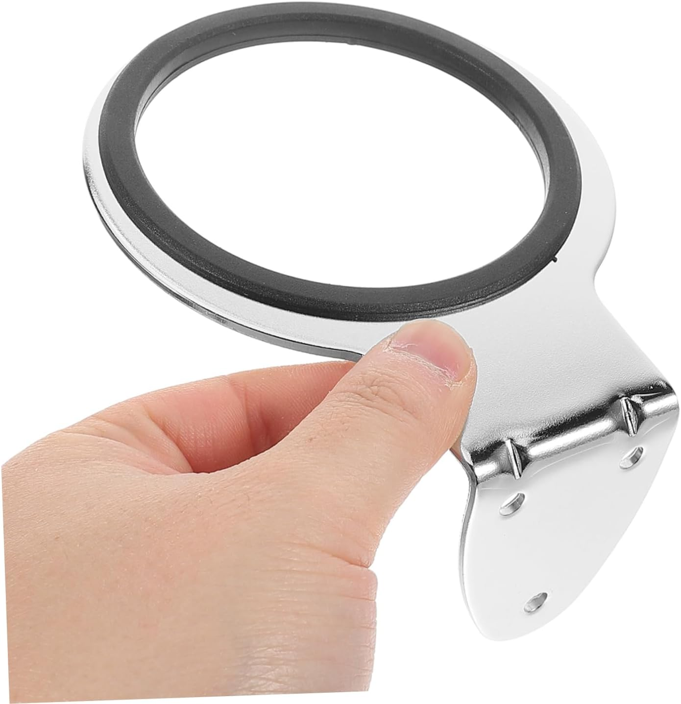 Minkissy Hair Dryer Holder Stand Wall Mount Bracket for Hair Dryer Adhesive Hooks Heavy Duty Stylish Metal Organizer for Salon Home image number 4