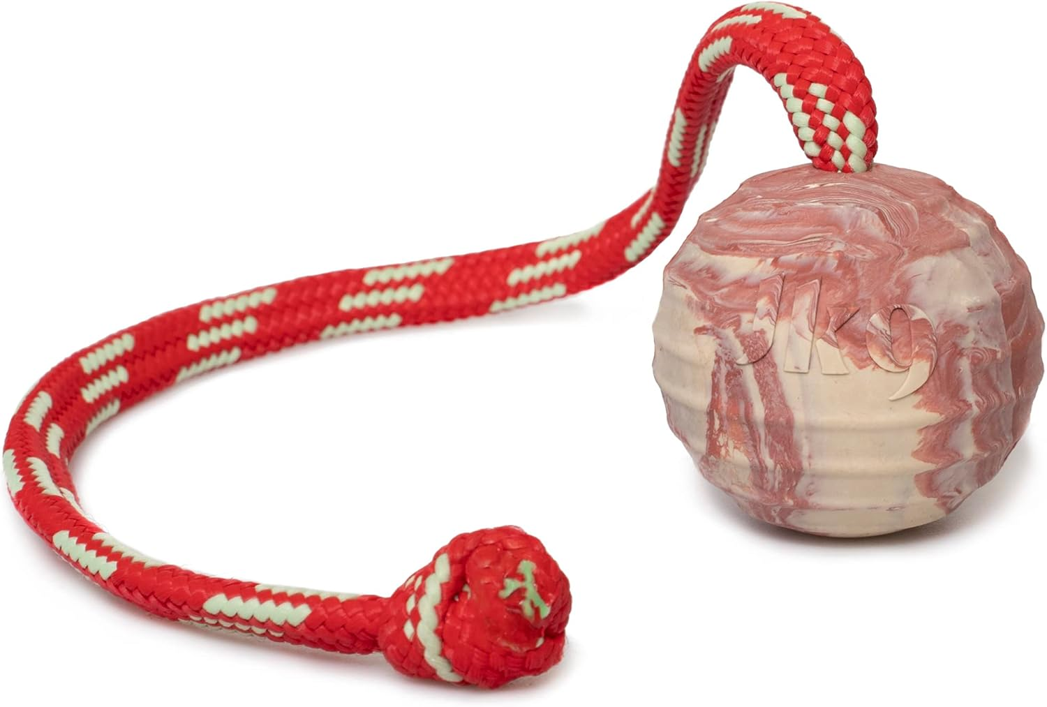 Julius-K9 IDC Natural Rubber Ball with Closable Handle, Horizontally Grooved, 70 Mm image number 4