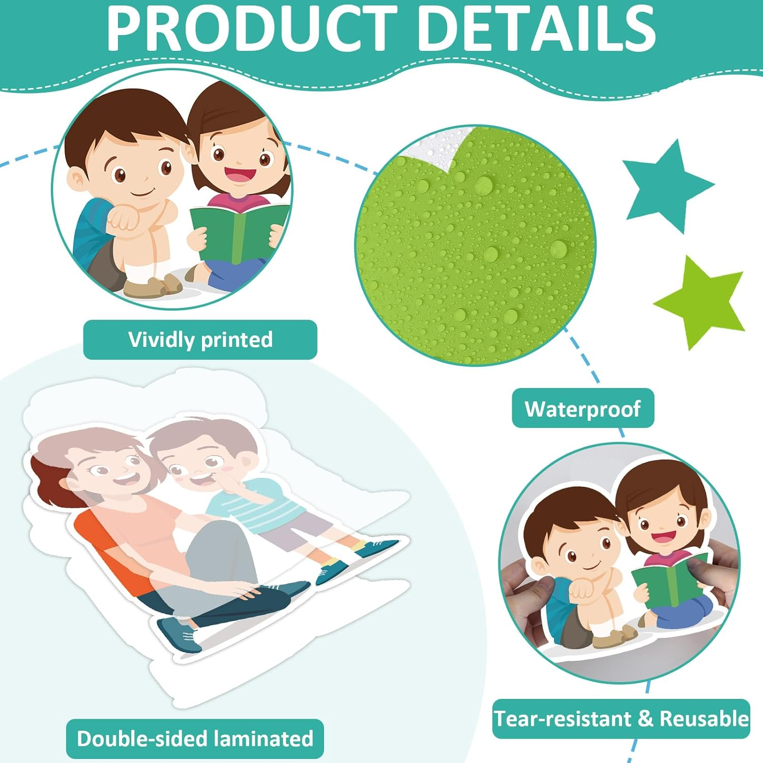 Affirmation Station Bulletin Board Set Values Open Doors of Success Classroom Decorations Positive Sayings Accents Paper Cutouts Back to School Bulletin Board for Nursery Chalkboard Wall Door Decor image number 2